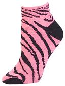 Pizzazz Cheerleaders Zebra Stripe Anklet Socks Pizzazz Cheerleaders Zebra Stripe Anklet Socks