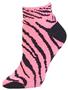Pizzazz Cheerleaders Zebra Stripe Anklet Socks
