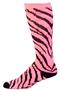 Pizzazz Cheerleaders Zebra Stripe Knee High Socks
