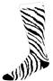Pizzazz Cheerleaders Zebra Stripe Knee High Socks