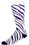 Pizzazz Cheerleaders Zebra Stripe Knee High Socks