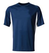 A4 Youth Cooling Performance Color Blocked SS Crew