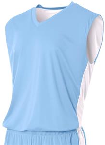 Outside: LIGHT BLUE, Inside: WHITE