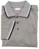 Smitty Umpire Shirt Placket Short Sleeve Gray