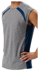 HEATHER GRAY/NAVY (HEN)