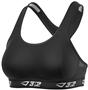 3n2 Womens Molded Cups Elastic Band Sports Bra Blk