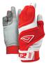3n2 Sheepskin Leather Pro Bat Gloves Black/White