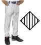 Teamwork Adult Pinstripe Open Bottom Baseball Pant