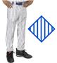 Teamwork Adult Pinstripe Open Bottom Baseball Pant