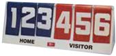 TC Sports 3 Digit Flip-A-Score Scoreboard