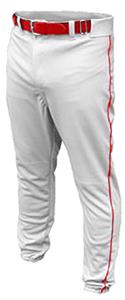 WHITE/SCARLET PIPING