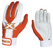 Worth Toxic Sheep Leather Batting Gloves Orange