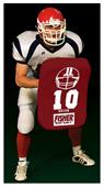 Fisher HD100 Curved Body Football Hand Shields Fisher HD100 Curved Body Football Hand Shields