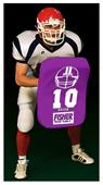 Fisher HD100 Curved Body Football Hand Shields Fisher HD100 Curved Body Football Hand Shields