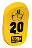 Fisher HD200 Curved Body Football Hand Shields Fisher HD200 Curved Body Football Hand Shields