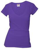 Soffe Juniors Burn Out V-Neck Tee Shirts