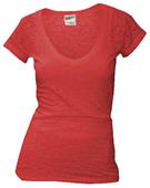 Soffe Juniors Burn Out V-Neck Tee Shirts
