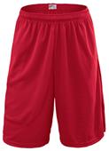Soffe Adult Extra Long Poly Closed Hole Mesh Short Soffe Adult Extra Long Poly Closed Hole Mesh Short