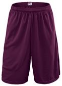 Soffe Adult Extra Long Poly Closed Hole Mesh Short Soffe Adult Extra Long Poly Closed Hole Mesh Short