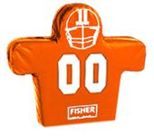 Fisher 4 Man Football Boomer Sleds w/ Low Boy Pads Fisher 4 Man Football Boomer Sleds w/ Low Boy Pads