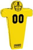 Fisher 6 Man Football Boomer Sleds w/ Man Pads Fisher 6 Man Football Boomer Sleds w/ Man Pads
