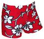 Spandex 2.5" Sports Shorts - Hibiscus Print
