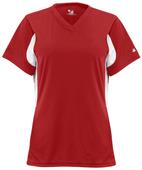 Badger Womens Rally V-Neck Jerseys Badger Womens Rally V-Neck Jerseys