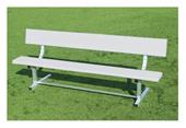 Fisher Aluminum Team Benches with Backrest Fisher Aluminum Team Benches with Backrest