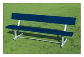 Fisher Aluminum Team Benches with Backrest Fisher Aluminum Team Benches with Backrest