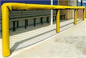 Fisher Baseball 48" Grommeted Rail Padding Fisher Baseball 48" Grommeted Rail Padding