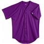 Soffe Youth Full Button Front Mesh Baseball Jersey