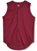 Soffe Youth Full Button Front Mesh Baseball Jersey