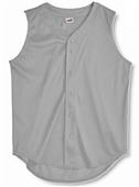 Soffe Youth Full Button Front Mesh Baseball Jersey