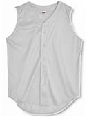 Soffe Youth Full Button Front Mesh Baseball Jersey