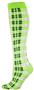 Red Lion Fluorescent Green Plaid Socks