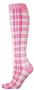 Red Lion Pink Plaid Socks