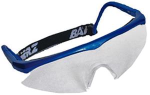 METALLIC BLUE FRAME/CLEAR LENS