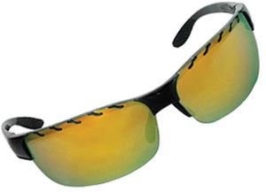 BLACK FRAME / GOLD REVO LENSES