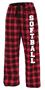 Image Sport Softball Flannel Pant Colors C