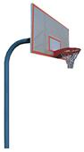 Outdoor Basketball Round Post Units - 3 Styles