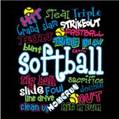 Image Sport Softball Graffiti T-shirts