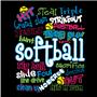 Image Sport Softball Graffiti T-shirts