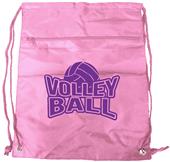 Volleyball Drawstring Backpack w/ Zipper Volleyball Drawstring Backpack w/ Zipper