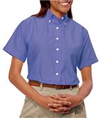 Blue Generation Ladies SS Classic Oxford Shirts Blue Generation Ladies SS Classic Oxford Shirts