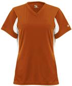 Badger Girls Rally V-Neck Softball Jersey-Closeout Badger Girls Rally V-Neck Softball Jersey-Closeout