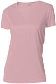 A4 Women's Pink Cooling Performance Crew T-Shirts