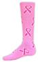 Breast Cancer Awareness Pink Ribbon Socks (12+)