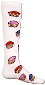 Red Lion White Cupcake Socks