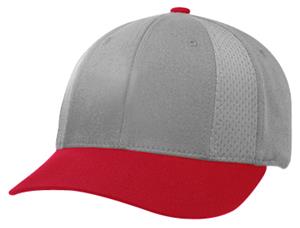 (COMBO) GREY CROWN/RED VISOR