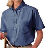 Blue Generation SS Premium Cotton Denim Blouse Blue Generation SS Premium Cotton Denim Blouse